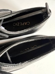 New Capezio Boy’s Ballroom Shoes Girls/kids Laced Black Sz 13 M BR4018C