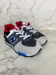 🔥New Balance 574 Black Gray Red And Blue🔥 Size 7 M