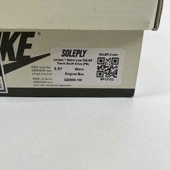 Jordan 1 Retro Low OG SP Travis Scott Olive PS Sail Black DZ5909-106 Size 2.5Y
