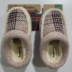 NEW DEARFOAMS MEMORY FOAM MACHINE WASHABLE SLIPPER SHOES 7 8 YOUTH TODDLER KIDS