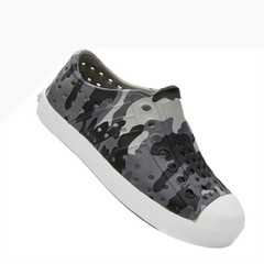Native Jefferson Print Kids Mist Camo Grey Slip On Shoes C10 13100101-8999 NEW