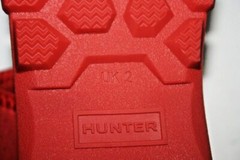 Hunter Wellies Outdoor Kid Red Sandals Water Shoes Size US B3 G4 EUR 34 UK 2