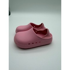 Cat & Jack Kids Pink Slip On Clogs Shoes Size 6 Flexible Heel Strap EVA Style