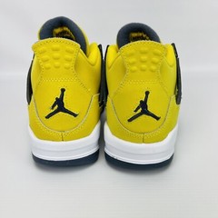 Air Jordan 4 Retro Lightning Yellow Size 4Y GS Youth Retro 2021 Black White
