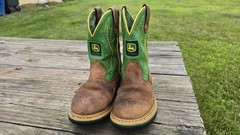 Kids John Deere Cowboy Boots Farm Western Boots Size 13M Dan Post