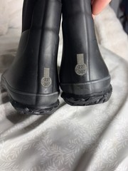 BOGS K Grasp Solid Unisex Kids Black Rain Boot Pull-On Rubber US 1 78755-001