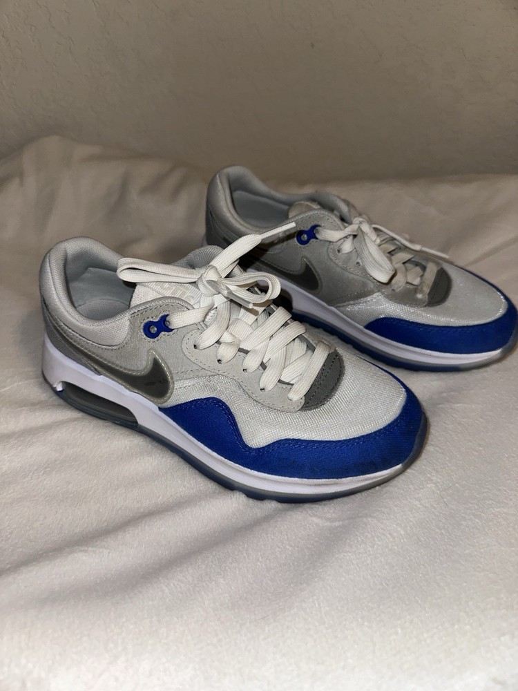 Nike Air Max Motif GF Hyper Royal White Sneakers, Size 4Y BNIB DH9388-400