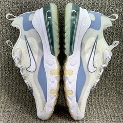Nike Air Max 270 React SE Running Gym Training Shoe White CJ4060-100 Youth Sz 6Y