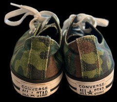 Converse All Star Low Top Canvas Camouflage Camo Junior Size 3 Good Condition