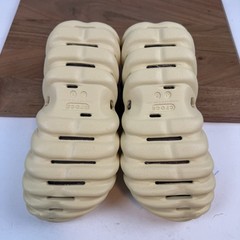 New NWT Big Kids Crocs Echo Ivory Comfort Slingback Clogs Sandals Shoes Size 6 Y