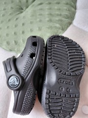 Crocs Iconic Crocs Comfort Black Unisex Baby Classic Clog Shoes US Size C4