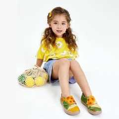 Kid Size UIN Slip On Shoes Canvas Comfortable Loafers „Van Gogh Sunflowers V5“