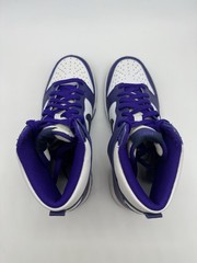 Size 5 (GS) – Nike Dunk High Electro Purple Midnight Navy DH9751 100 White Navy