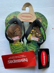 Havaianas Kids Groot Marvel Flip Flop Authentic NWT Size 10C