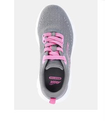 Avia Gray Pink Memory Foam Athletic Sneaker Lace-Up Flat for grils or women