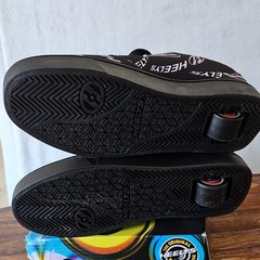 Heelys HE101139 Black Logo Print Wheeled Sneaker US Kids 6 UK 5 EU 38