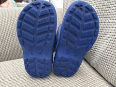 Crocs Handle It- Kids Pull On Rain Boots Waterproof Boots Blue Size: C9