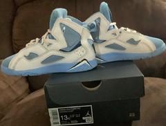 Nike Jordan True Flight (PS) White/Black/University Blue SZ 13C 343796 140 Boxed