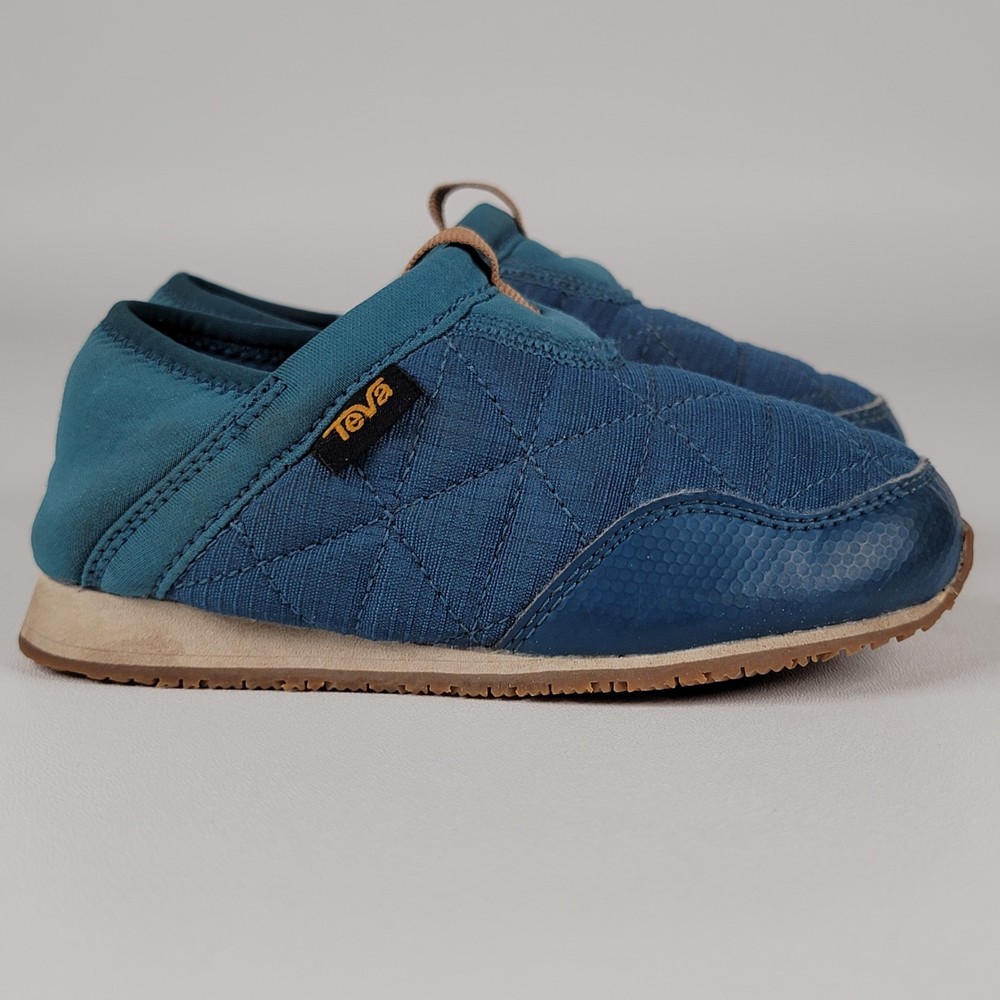 Teva Kids ReEmber Moc Blue Slip On Camp Shoes Youth Toddler Slipper Sneaker Sz10
