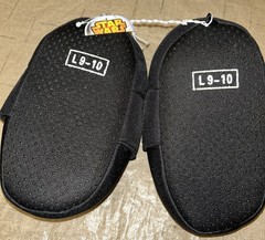 Disney Star Wars Kids Darth Vader Slippers Size L9-10 NWT Black
