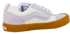 VANS Knu Skool Junior Low Top Sneakers, Lavender/White/Gum Suede/Canvas, US 6
