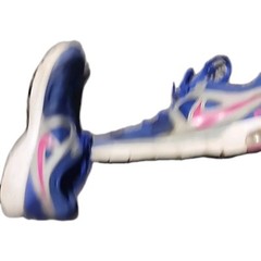 Nike Max Run Elite 4 Youth 4.5Y Running Shoes Blue Pink Athletic Sneakers