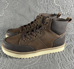 Thereabouts Boys Chocolate Asher Flat Heel Boots Size 1