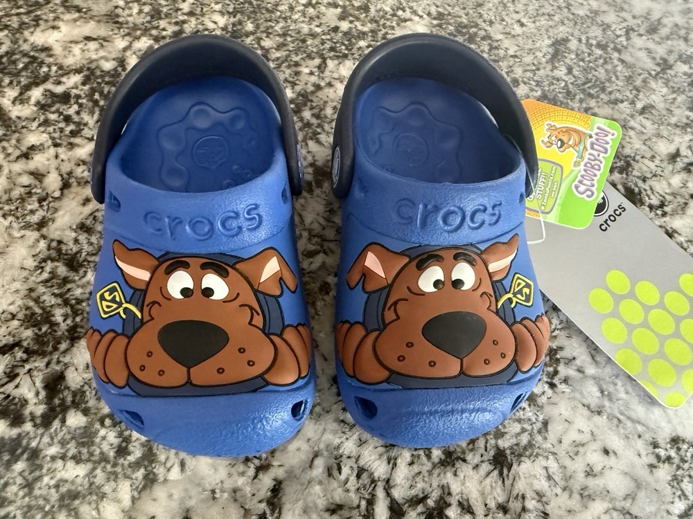Rare Sold out Crocs Scooby Doo Clogs Kids Size 4/5C Cartoon Character Shoes -NEW