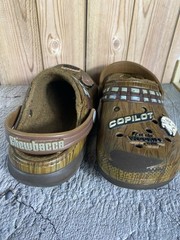Crocs Star Wars Chewbacca Size Junior SZ 4 Classic Lined Clogs Used