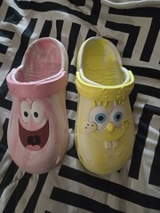 Nickelodeon SpongeBob & Patrick Unisex Kids Clog Pink Yellow US Size 3