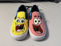 SpongeBob SquarePants and Patrick Star Slip On Shoes Size 3 Big Kids NEW w/ Tag