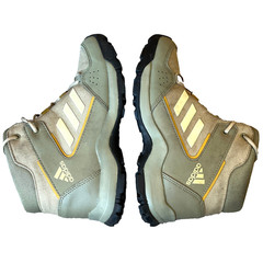 Adidas Hyperhiker Hiking Boots Beige Green Kids 4 UK 3.5 FR 36
