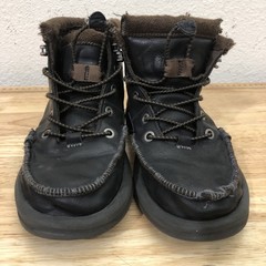 Hey Dude Bradley Boot Shoes Youth YT3 Black Comfort Lightweight Ankle Lace Up