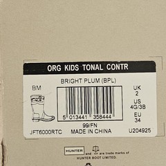 Hunter Rain Boots Original Kids 4G/3B Bright Plum