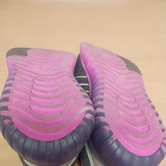 Adidas Cloudfoam Kaptir Flow Black Purple Pink Sneakers Kids Size 5