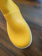 Hunter Yellow Waterproof Rubber Rain Boots Buckle Kids Size UK10 US11B/12G EU28