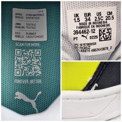 2020s Puma Caven Color Block Low-Top Sneakers / Trainers, Kids Size 2.5C, Unused