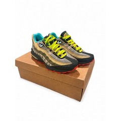 Nike Air Max 95 ERDL Party GS Camo Shark Teeth Volt Size 6Y