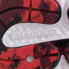 NEW Under Armour Charged Assert 8 Sneakers Size 13K UA Shoes Black Red Running