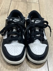 Size 11C Nike Dunk Low Retro White Black Panda Sneakers CW1590-100