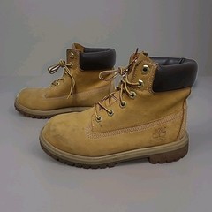 Timberland Youth Boots Size 4M Wheat Nubuck Kids Premium Waterproof Style VGC