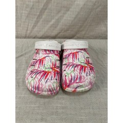 Rugged Shark Kids Tropical Palm Leaf Print Clogs WhiteMulticolor #2043