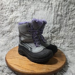 Columbia Youth Omni-Heat Boots Bugaboot Plus IV- US Size 2 Girls Grey BY5954-036
