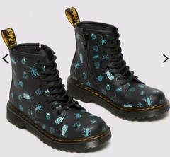 Junior 1460 Glow in the Dark Bugs Lace Up Dr Martens Boots Shoes Size 13