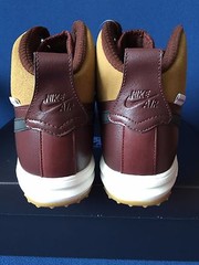 NIKE LUNAR FORCE 1 SNEAKERBOOT GS Maroon GUM BROWN BLACK Air 706803-200 7Y Kids