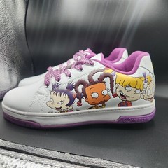 HEELYS split RUGRATS White Purple SNEAKERS Shoes 6 Youth / 7 Women’s EUC!