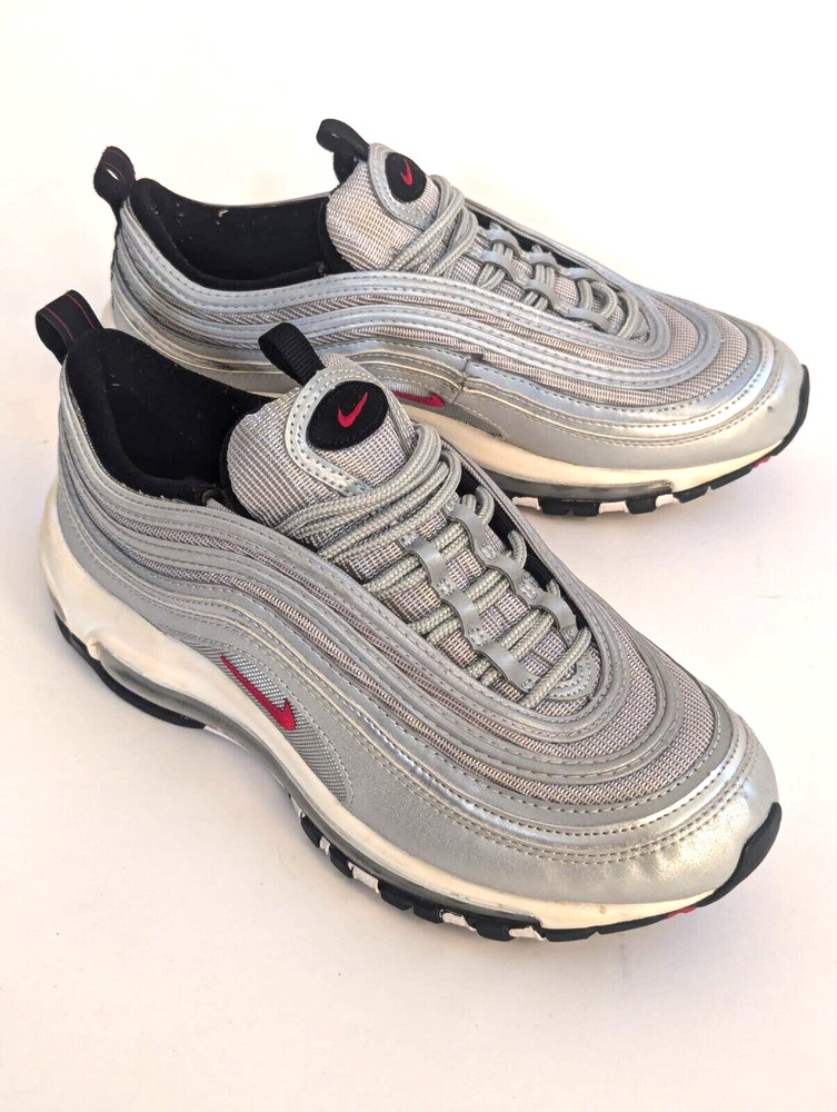 NIKE Air Max 97 QS Metallic Silver 918890 001 GS 6Y Youth Womens 8.5
