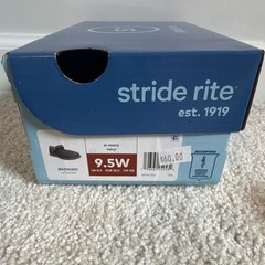 Stride Rite SR Mara Navy Leather Mary Jane Dress Shoes Kids 9.5W Buckle