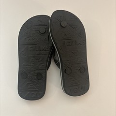 Quiksilver Kids Flip Flops Size 13 Youth Black Sandals NWT
