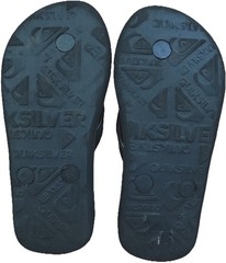 Quiksilver Graphic Thong Rubber Slippers Flip Flops Kids Size 11/12